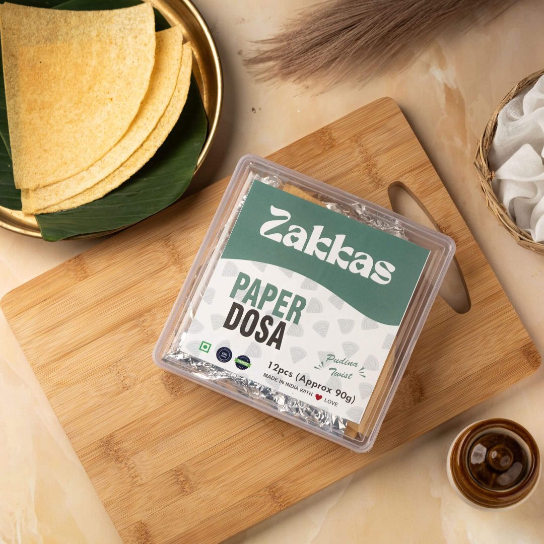Pudina Twist Paper Dosa – Refreshing Minty Crispy Snack